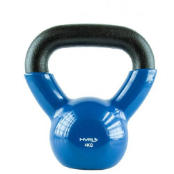 Knv04 Blue Kettlebell Żeliwny Pokryty Winylem Hms