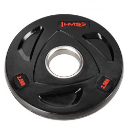 Tox02 Czarny Talerz Olimpijski Ogumowany 2.5 Kg Hms
