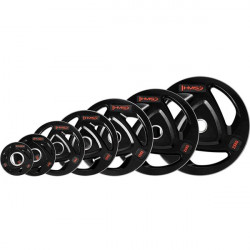Tox02 Czarny Talerz Olimpijski Ogumowany 2.5 Kg Hms