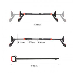 Ddg03 (2 Części) Drążek Rozporowy Z Kółkami Gimnastycznymi Hms