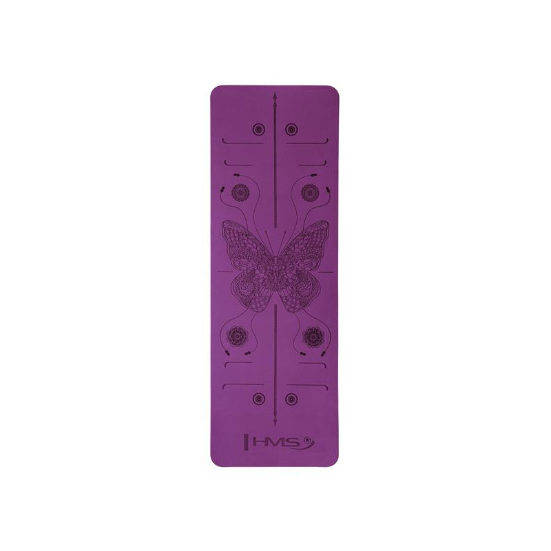 Ym10 Mata Tpe Do Jogi Violet Hms Ym10 Mata Tpe Do Jogi Violet Hms