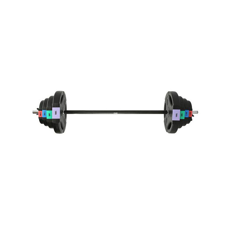 Gspo40 (2 Części) 42 Kg Sztanga / Talerze Kompozyt One Fitness Gspo40 (2 Części) 42 Kg Sztanga / Talerze Kompozyt One Fitness
