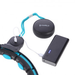 Zestaw Hula Hop Magnetyczny Black/Turquoise Hhm17 Z Licznikiem Hms + Pas Wyszczuplający Br163 Red