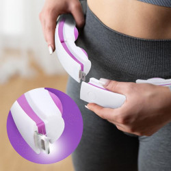 Hhm17 Hula Hop White/Violet Z Magnesami I Obciążnikiem + Licznik Hms