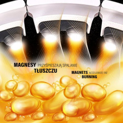 Zestaw Hula Hop Magnetyczny White Hhm16 Z Licznikiem Hms + Pas Wyszczuplający Br163 Black