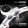 Zestaw Hula Hop Magnetyczny White Hhm16 Z Licznikiem Hms + Pas Wyszczuplający Br163 Black