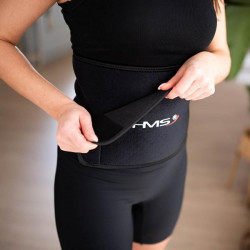 Zestaw Hula Hop Magnetyczny Black/Pink Hhm16 Z Licznikiem Hms + Pas Wyszczuplający Br163 Black