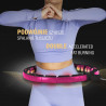 Zestaw Hula Hop Magnetyczny Black/Pink Hhm16 Z Licznikiem Hms + Pas Wyszczuplający Br163 Black