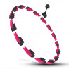 Zestaw Hula Hop Magnetyczny Black/Pink Hhm16 Z Licznikiem Hms + Pas Wyszczuplający Br163 Black
