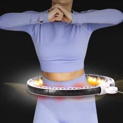 Hhm16 Hula Hop White Z Magnesami I Obciążnikiem + Licznik Hms