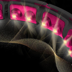 Hhm16 Hula Hop Black/Pink Z Magnesami I Obciążnikiem + Licznik Hms