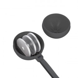 Hhm16 Hula Hop Black/Pink Z Magnesami I Obciążnikiem + Licznik Hms
