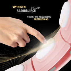 Zestaw Hula Hop Magnetyczny Pink Hhm15 Z Licznikiem Hms + Pas Wyszczuplający Br163 Red