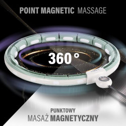 Zestaw Hula Hop Magnetyczny Green Hhm15 Z Licznikiem Hms + Pas Wyszczuplający Br163 Red