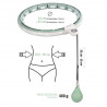 Zestaw Hula Hop Magnetyczny Green Hhm15 Z Licznikiem Hms + Pas Wyszczuplający Br163 Red
