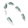 Zestaw Hula Hop Magnetyczny Green Hhm15 Z Licznikiem Hms + Pas Wyszczuplający Br163 Red