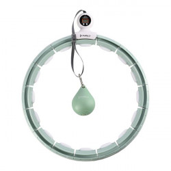 Zestaw Hula Hop Magnetyczny Green Hhm15 Z Licznikiem Hms + Pas Wyszczuplający Br163 Red