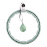 Zestaw Hula Hop Magnetyczny Green Hhm15 Z Licznikiem Hms + Pas Wyszczuplający Br163 Red