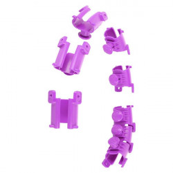 Zestaw Hula Hop Hhw12 Violet Z Wypustkami I Obciążnikiem Hms + Pas Br163 Black Plus Size