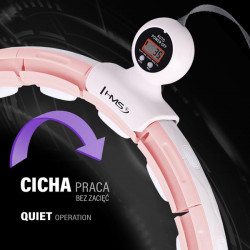 Hhm15 Hula Hop Pink Z Magnesem I Obciążnikiem + Licznik Hms