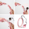 Hhm15 Hula Hop Pink Z Magnesem I Obciążnikiem + Licznik Hms