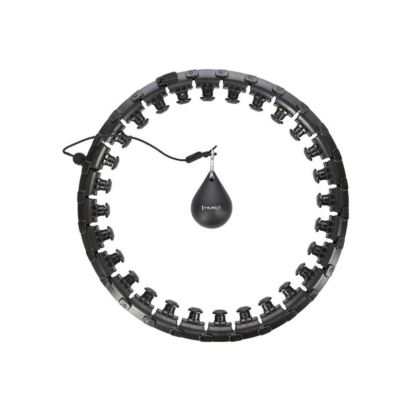 Hhw12 Plus Size Hula Hop Black Z Wypustkami I Obciążnikiem Hms