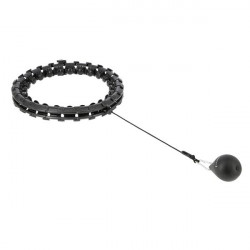 Zestaw Hula Hop Hhw01 Black Z Wypustkami I Obciążnikiem Hms + Pas Br163 Red