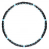 Hhp006 Black-Blue Hula Hop Masujący Z Magnesami 98Cm Hms
