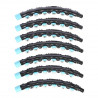 Hhp006 Black-Blue Hula Hop Masujący Z Magnesami 98Cm Hms