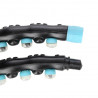 Hhp006 Black-Blue Hula Hop Masujący Z Magnesami 98Cm Hms
