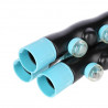 Hhp006 Black-Blue Hula Hop Masujący Z Magnesami 98Cm Hms