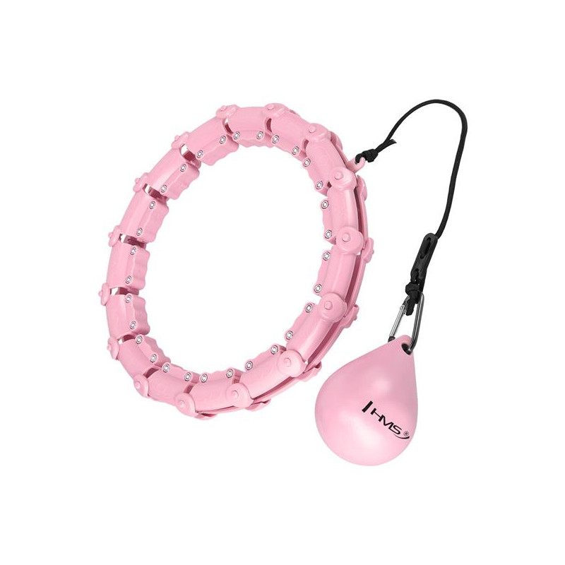 Hhw11 Plus Size Hula Hop Light Pink Z Wypustkami I Obciążnikiem Hms
