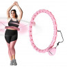 Hhw11 Plus Size Hula Hop Light Pink Z Wypustkami I Obciążnikiem Hms