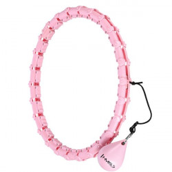 Hhw11 Plus Size Hula Hop Light Pink Z Wypustkami I Obciążnikiem Hms