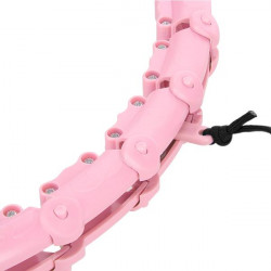 Hhw11 Plus Size Hula Hop Light Pink Z Wypustkami I Obciążnikiem Hms