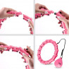 Zestaw Hula Hop Oha02 Pink Z Wypustkami I Obciążnikiem One Fitness + Pas Br160