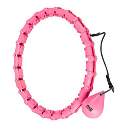Zestaw Hula Hop Oha02 Pink Z Wypustkami I Obciążnikiem One Fitness + Pas Br160