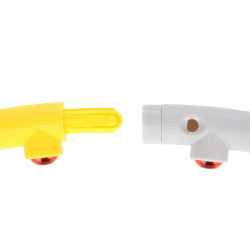 Hhp005 Grey-Yellow Hula Hop Masujący Z Magnesami 85Cm Hms