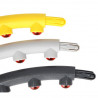 Hhp005 Grey-Yellow Hula Hop Masujący Z Magnesami 85Cm Hms