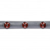 Hhp005 Grey-Yellow Hula Hop Masujący Z Magnesami 85Cm Hms