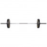 Go900 Gryf Olimpijski 20Kg 2200Mm Hms Premium + Zg1500 Silver Zaciski Lock Jaw (2 Szt)