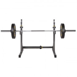 Go900 Gryf Olimpijski 20Kg 2200Mm Hms Premium + Zg1500 Silver Zaciski Lock Jaw (2 Szt)