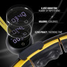 Hhm21 Hula Hop Black/Yellow Z Magnesami, Wypustkami Tpe I Obciążnikiem + Licznik Hms