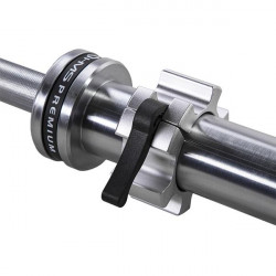 Go901 Gryf Olimpijski 20Kg 2200Mm Hms Premium + Zg1500 Silver Zaciski Lock Jaw (2 Szt)