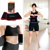 Zestaw Hula Hop Hhw02 Black Z Wypustkami I Obciążnikiem Hms + Pas Br163 Red