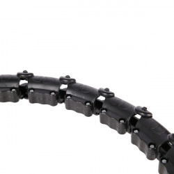 Zestaw Hula Hop Hhw02 Black Z Wypustkami I Obciążnikiem Hms + Pas Br163 Red