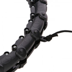 Zestaw Hula Hop Hhw02 Black Z Wypustkami I Obciążnikiem Hms + Pas Br163 Red