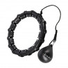 Zestaw Hula Hop Hhw02 Black Z Wypustkami I Obciążnikiem Hms + Pas Br163 Red