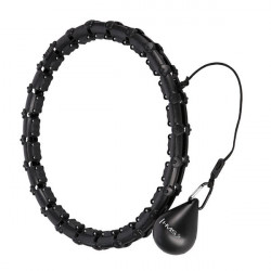 Zestaw Hula Hop Hhw02 Black Z Wypustkami I Obciążnikiem Hms + Pas Br163 Red
