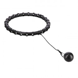 Zestaw Hula Hop Hhw02 Black Z Wypustkami I Obciążnikiem Hms + Pas Br163 Red